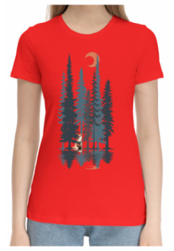 Хлопковые футболки Print Bar FOX 437231 hfu 1 from the Forest