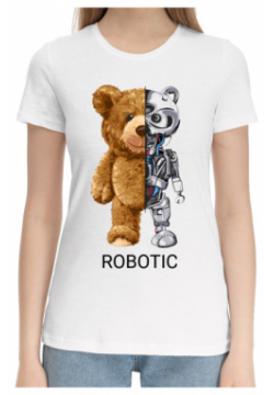 Хлопковые футболки Print Bar HIP 748965 hfu 1 Robot Bear