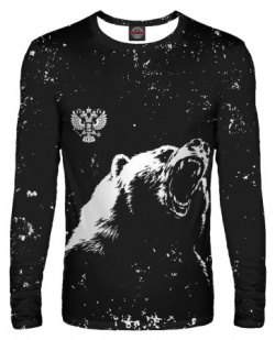 Лонгсливы Print Bar SRF 580538 lon 2 Русский медведь и герб