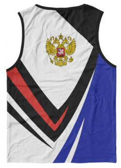 Майки Print Bar SRF 641096 may 2 Россия  флаг на рукавах
