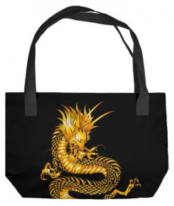 Пляжные сумки Print Bar DRA 480599 sup Золотой Дракон