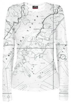 Лонгсливы Print Bar VSY 518198 lon 1 Залив Петра Великого  Карта