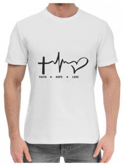 Хлопковые футболки Print Bar 14F 427704 hfu 2 Вера  Надежда Любовь