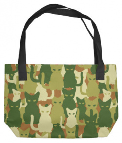 Пляжные сумки Print Bar CAT 703994 sup Камуфляж  коты