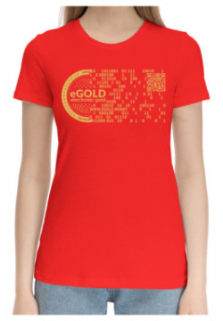 Хлопковые футболки Print Bar CRC 727625 hfu 1 Gold stablecoin eGOLD
