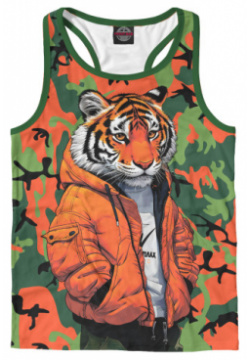 Майки борцовки Print Bar TGR 529649 mayb 2 Тигр в оранжевой куртке
