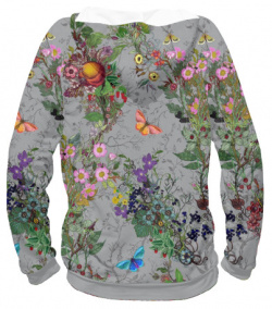 Худи Print Bar CVE 885403 hud Цветы и бабочки