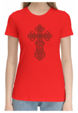 Хлопковые футболки Print Bar HRE 694369 hfu 1 Православный крестик