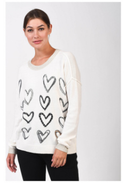 Пуловер Pezzo женский белого цвета от бренда