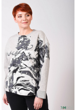 Пуловер Pezzo женский серого цвета от бренда