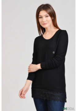 Пуловер Pezzo женский черного цвета бренда, размер: 44 RU