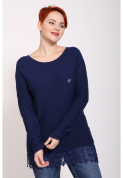 Пуловер Pezzo женский синего цвета бренда