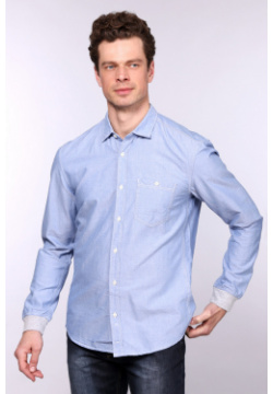 Рубашка с длинным рукавом Tom Tailor Стильная мужская немецкого бренда, размер: 41-42 RU