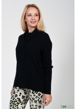 Пуловер Oui женский черного цвета от бренда