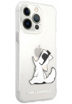 Karl Lagerfeld Чехол & Choupette Fun для iPhone 13 Pro  пластик прозрачный KLHCP13LCFNRC