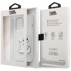 Karl Lagerfeld Чехол & Choupette Fun для iPhone 13 Pro  пластик прозрачный KLHCP13LCFNRC