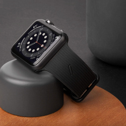 Native Union Ремешок Classic Strap для Apple Watch 42/44/45мм  силикон черный CSTRAP AW L BLK