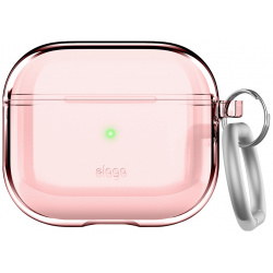Elago Чехол Clear Hang для AirPods 3  пластик розовый EAP3CL LPK