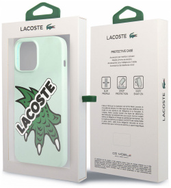 Lacoste Чехол Hard Paw для iPhone 13 Pro  мятный LCHC13LSLB