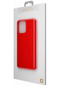 moonfish Чехол MagSafe для iPhone 13 Pro  силикон красный MF SC 022