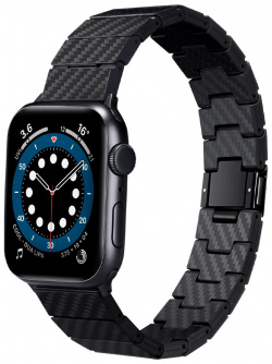 Pitaka Ремешок Modern для Apple Watch  42/44/45mm карбон черно серый AWB1003