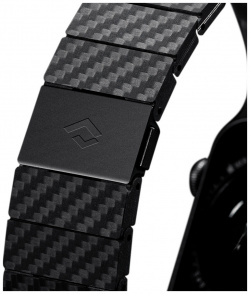 Pitaka Ремешок Modern для Apple Watch  42/44/45mm карбон черно серый AWB1003