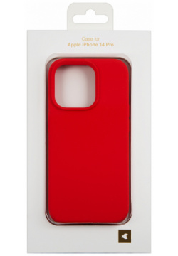 moonfish Чехол для iPhone 14 Pro  силикон красный MNF32555 Стильный и