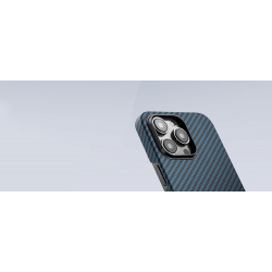 Pitaka Чехол MagEZ 3 для iPhone 14 Pro Max  кевлар сине черный KI1408PM