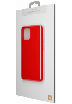 moonfish Чехол для iPhone 13 mini  силикон красный MF SC 003