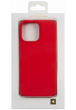 moonfish Чехол для iPhone 14 Pro Max  силикон красный MNF32556 Стильный и