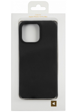 moonfish Чехол для iPhone 14 Pro Max  силикон черный MNF32552 Стильный и