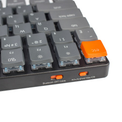 Keychron Клавиатура K3 с RGB подсветкой  темно серый K3E1