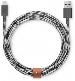 Native Union Кабель Belt Lightning/USB (3 м)  серый L ZEB 3