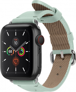 Native Union Ремешок Classic Strap для Apple Watch 38/40 мм  кожа светло зеленый AW S GRN