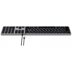 Satechi Клавиатура Slim W3  USB C «серый космос» ST UCSW3M RU