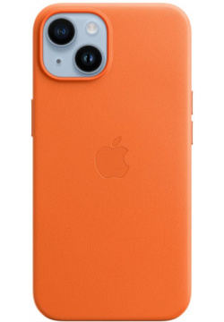 Apple Чехол MagSafe для iPhone 14  кожа оранжевый MPP83