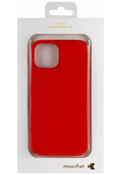 moonfish Чехол для iPhone 14  силикон красный MNF32961
