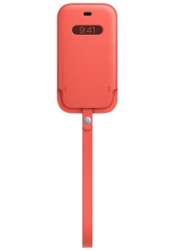 Apple Чехол конверт MagSafe для iPhone 12 mini  кожа «розовый цитрус» MHMN3ZE/A M