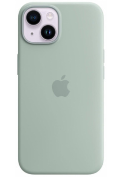 Apple Чехол MagSafe для iPhone 14  силикон «нежный кактус» MPT13