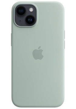 Apple Чехол MagSafe для iPhone 14  силикон «нежный кактус» MPT13