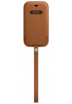 Apple Чехол конверт MagSafe для iPhone 12 mini  кожа золотисто коричневый MHMP3ZE/A