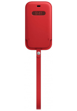 Apple Чехол конверт MagSafe для iPhone 12 mini  кожа (PRODUCT)RED MHMR3ZE/A M