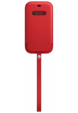 Apple Чехол конверт MagSafe для iPhone 12/12 Pro  кожа (PRODUCT)RED MHYE3ZE/A