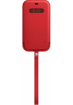 Apple Чехол конверт MagSafe для iPhone 12 Pro Max  кожа (PRODUCT)RED MHYJ3ZE/A