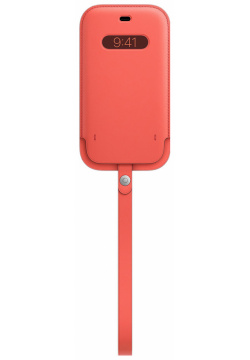 Apple Чехол конверт MagSafe для iPhone 12/12 Pro  кожа «розовый цитрус» MHYA3ZE/A