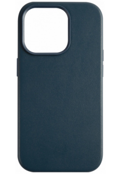 moonfish Чехол MagSafe для iPhone 14 Pro  кожа темно синий MNF32533