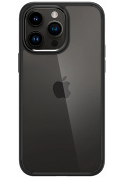 Spigen Чехол Ultra Hybrid для iPhone 14 Pro Max  прозрачный + черный ACS04817