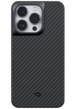Pitaka Чехол MagEZ Pro 3 для iPhone 14 Max  кевлар черно серый KI1401PMP