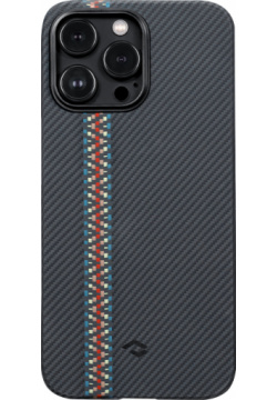 Pitaka Чехол MagEZ 3 Rhapsody для iPhone 14 Pro  кевлар черно серый FR1401P
