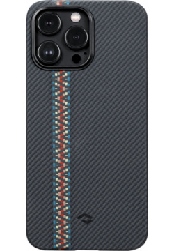 Pitaka Чехол MagEZ 3 Rhapsody для iPhone 14 Pro Max  кевлар черно серый FR1401PM Т